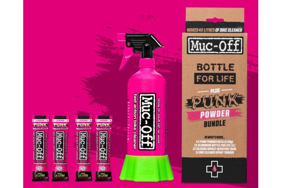Punk Powder Bike Cleaner (4 sachets) + Bottle for Life | Muc-Off