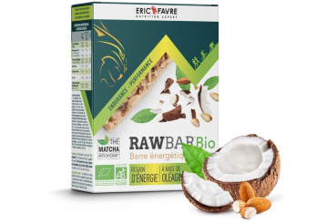 Boite de barre énergétique de l'effort 100% naturelle, saveur coco amandes | Eric Favre