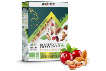 Barre énergétique de l'effort 100% naturelle, saveur cranberry amande cacahuète | Eric Favre