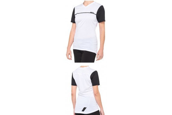 Maillot Ridecamp Women - Blanc / Noir | 100%