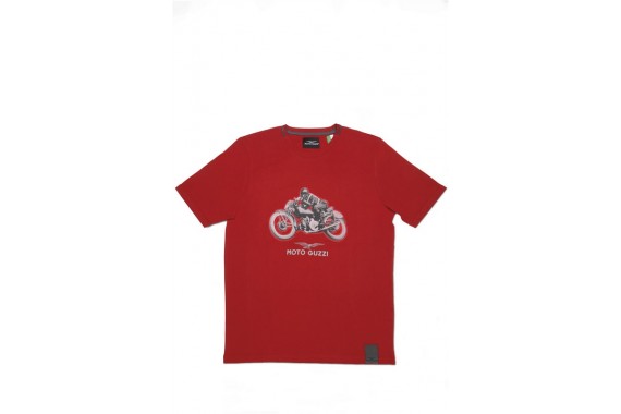 T-Shirt  "Garage" Rouge| MOTO GUZZI