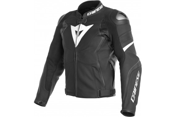 Avro 4 Leather Jacket  Black&White| DAINESE