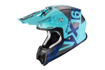 Vx-16 Air Mach Matt Blue-Silver | SCORPION