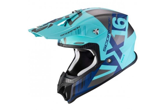 Vx-16 Air Mach Matt Blue-Silver | SCORPION