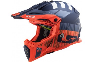 MX437 Fast Evo Mini Code M. Fl.Orange Blue | LS2