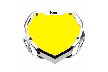 Plaque numéro frontale Chrome Edition velcro | Box Components