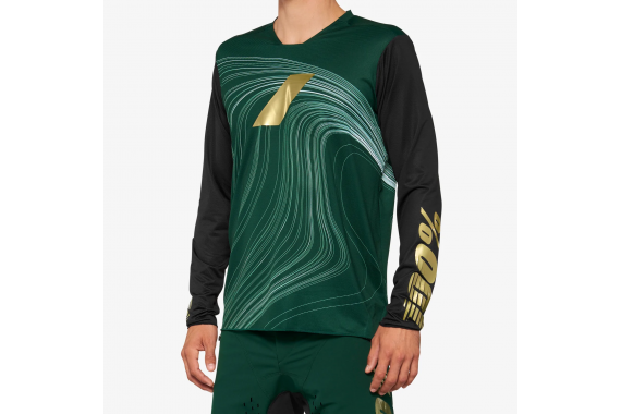 Maillot R-Core X manches longues - Forest Green | 100%
