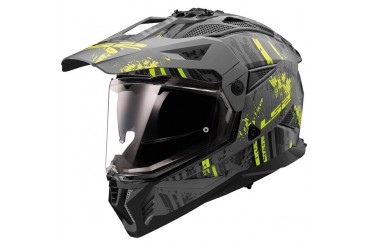 MX702 PIONEER II - Crazy Matt Black/Yellow | LS2