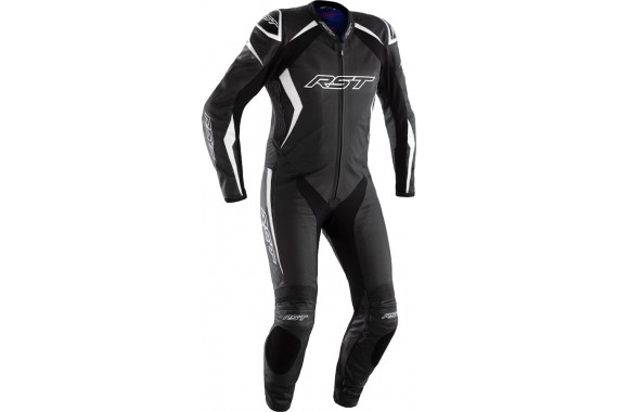 Combinaison rst podium airbag cuir blanc