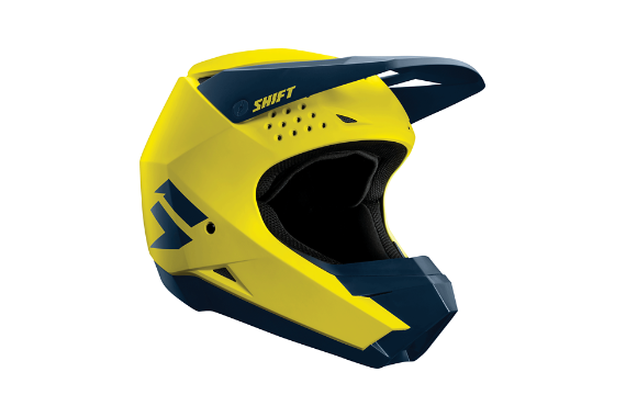 Casque WHIT3 HELMET Yellow/Navy | SHIFT