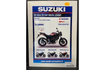 Kit déco SV 650 Soleil Levant Rouge / Blanc / Noir| SUZUKI