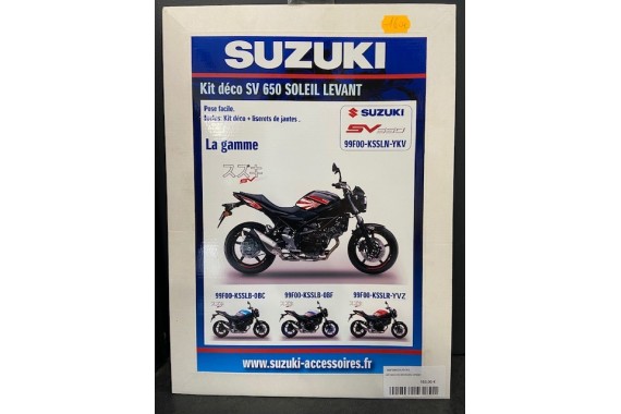 Kit déco SV 650 Soleil Levant Rouge / Blanc / Noir| SUZUKI