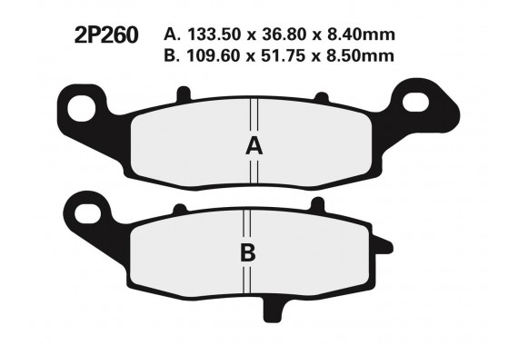 Plaquettes de Frein AV Semi-metalliques | NISSIN