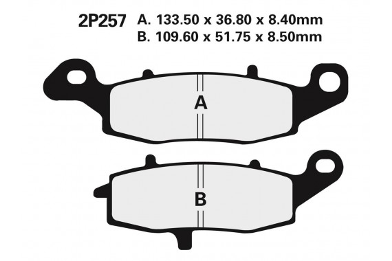 Plaquettes de Frein AV Semi-metalliques | NISSIN