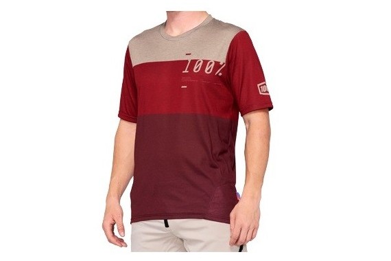 Maillot 100% Airmatic - Brick Dark Red Maillot 100% Airmatic - Brick Dark Red