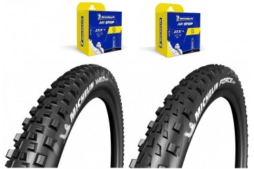 Lot Michelin - Wild AM 27.5X2.6 + Force AM 27.5X2.6 + 2 CAA 27,5x2.4-3.0