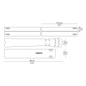 Sticker de cadre Clear logo blanc | DYEDBRO