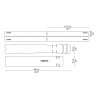 Sticker de cadre Clear logo noir | DYEDBRO