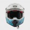 Moto 9 Flex Railed Helmet White & Blue | HUSQVARNA